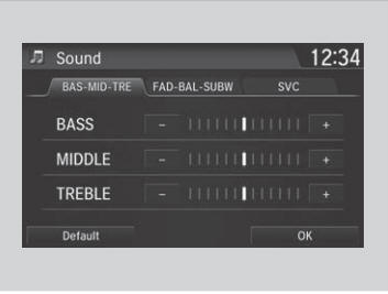 Honda CR-V. Adjusting the Sound