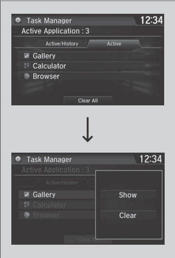 Honda CR-V. Closing Apps