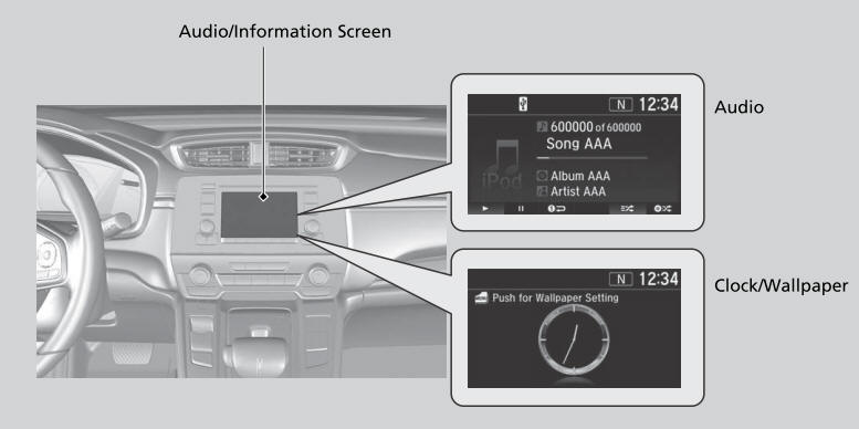 Honda CR-V. Switching the Display